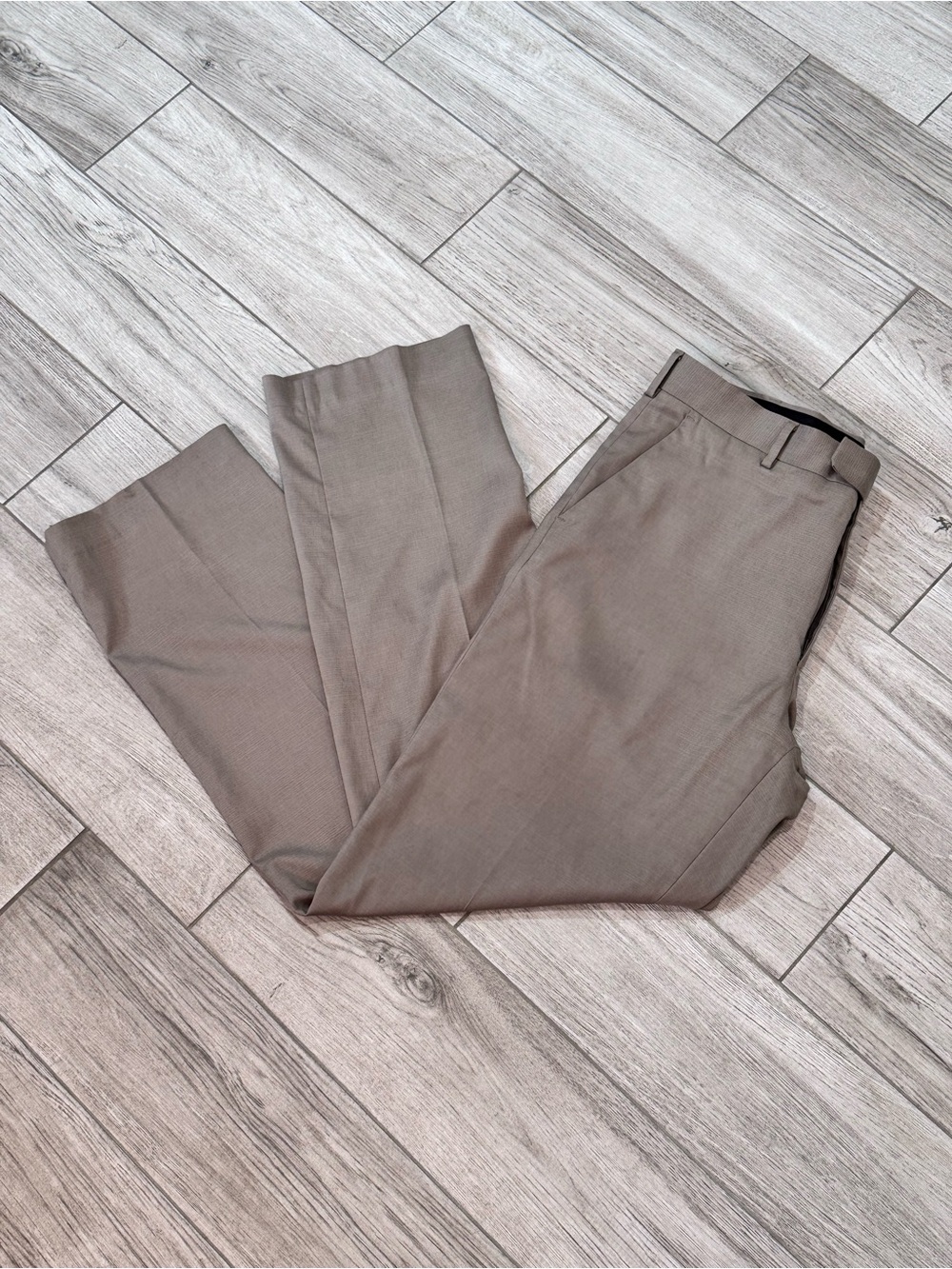 Perry Ellis Portfolio Modern Fit Taupe Brown Dress Pants Mens 32x32 - Picture 1 of 12